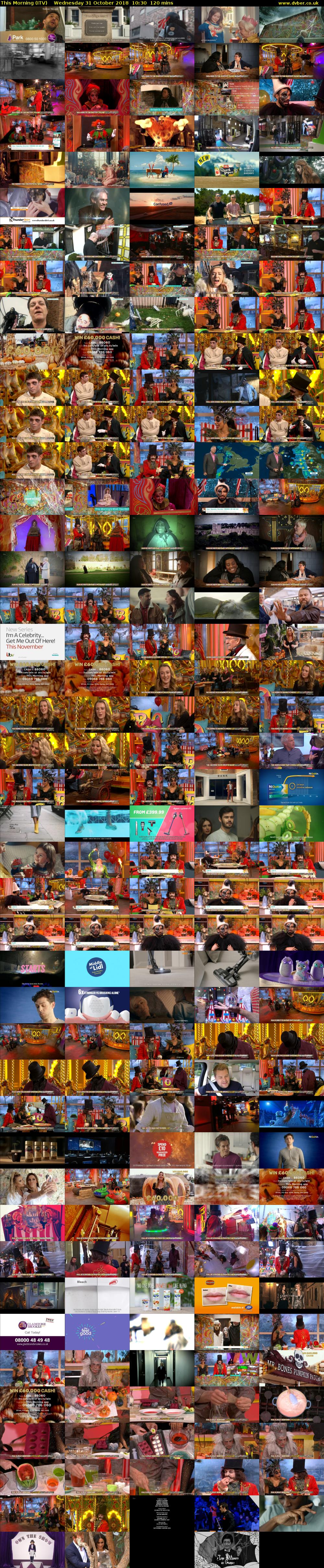 This Morning (ITV) Wednesday 31 October 2018 10:30 - 12:30