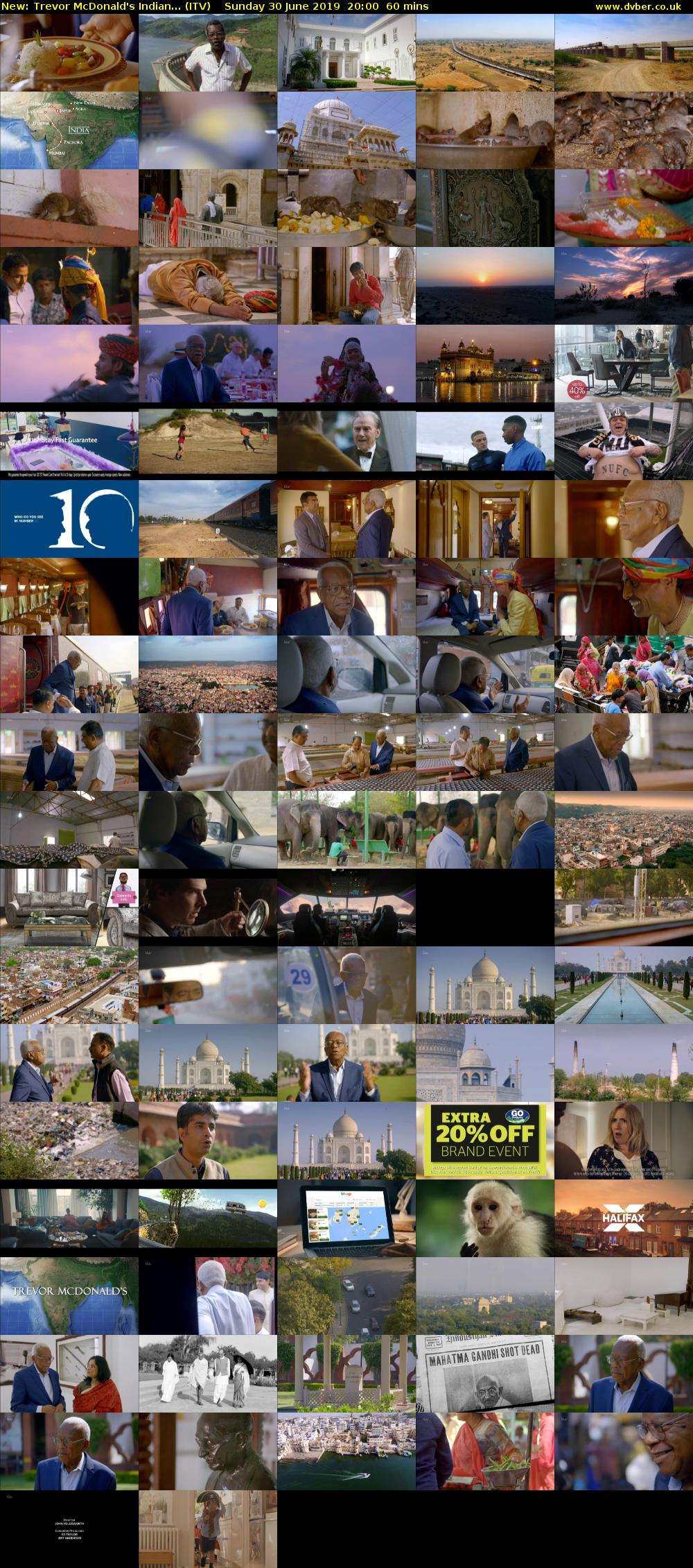 Trevor McDonald's Indian... (ITV) Sunday 30 June 2019 20:00 - 21:00