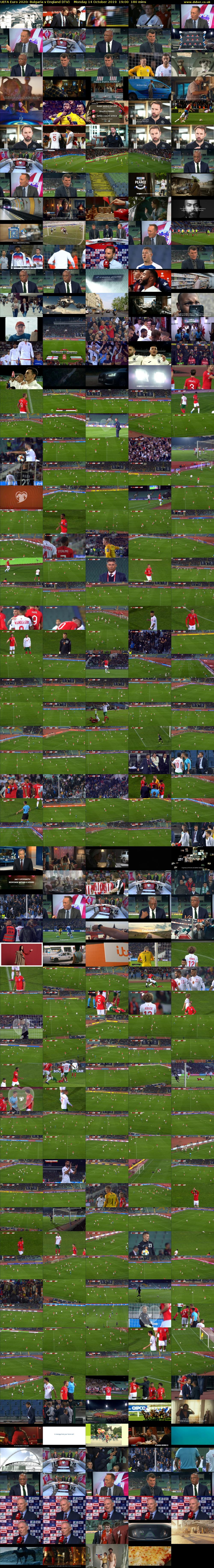 UEFA Euro 2020: Bulgaria v England (ITV) Monday 14 October 2019 19:00 - 22:00
