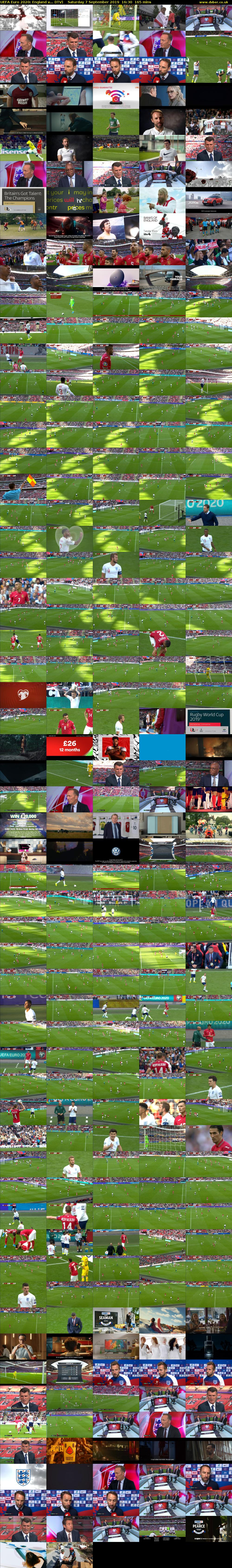 UEFA Euro 2020: England v... (ITV) Saturday 7 September 2019 16:30 - 19:15