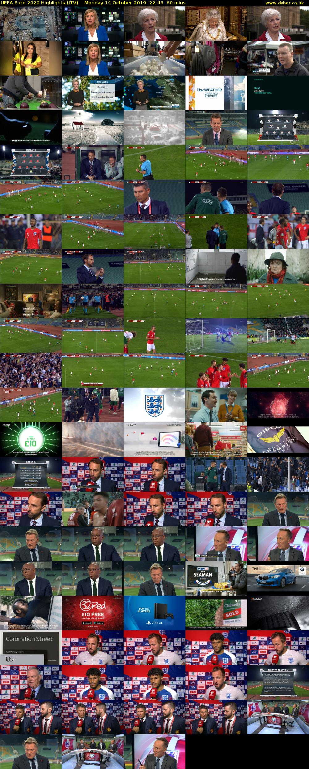 UEFA Euro 2020 Highlights (ITV) Monday 14 October 2019 22:45 - 23:45