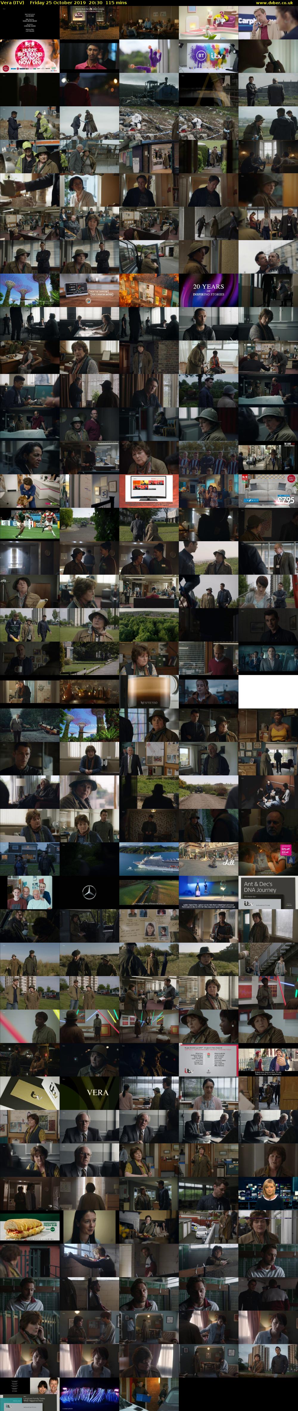 Vera (ITV) Friday 25 October 2019 20:30 - 22:25
