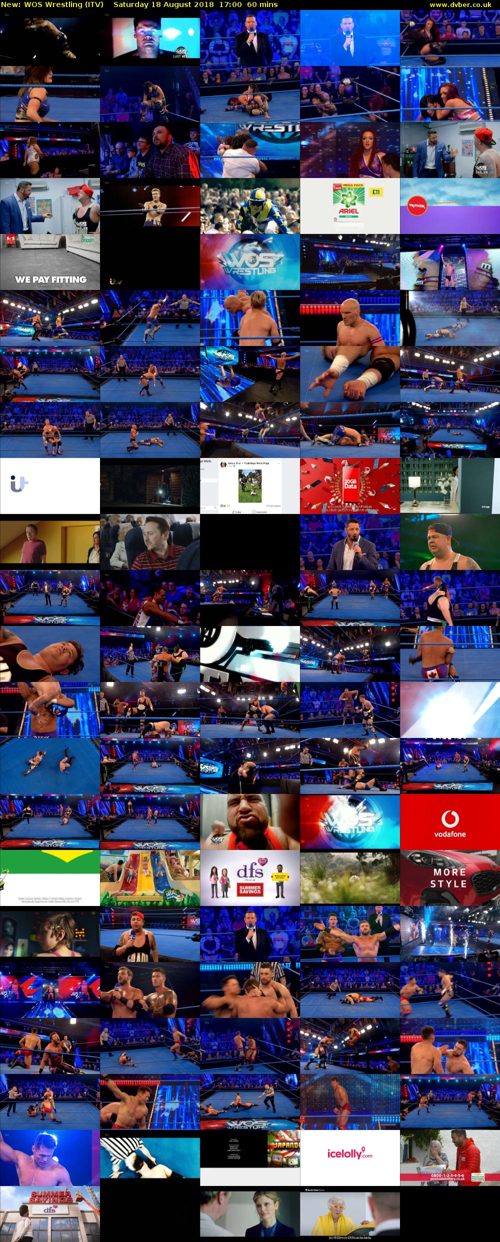 WOS Wrestling (ITV) Saturday 18 August 2018 17:00 - 18:00