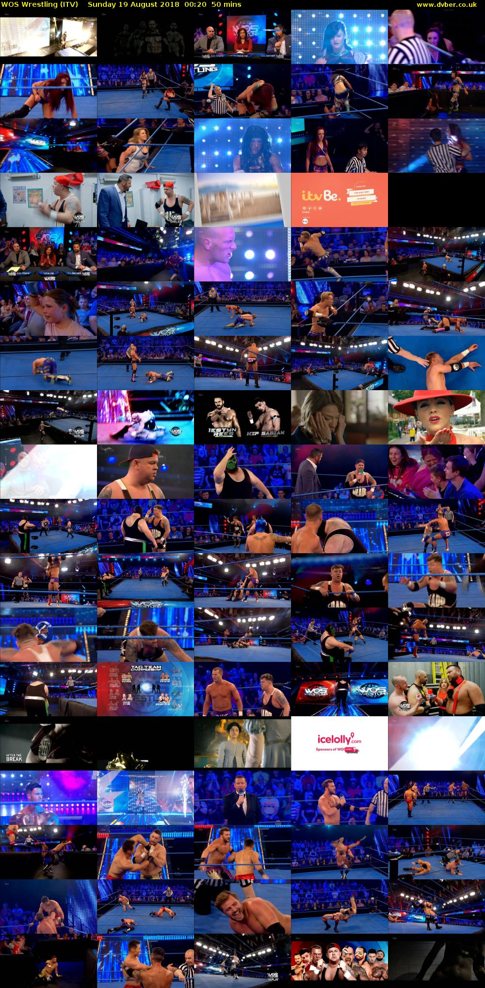 WOS Wrestling (ITV) Sunday 19 August 2018 00:20 - 01:10