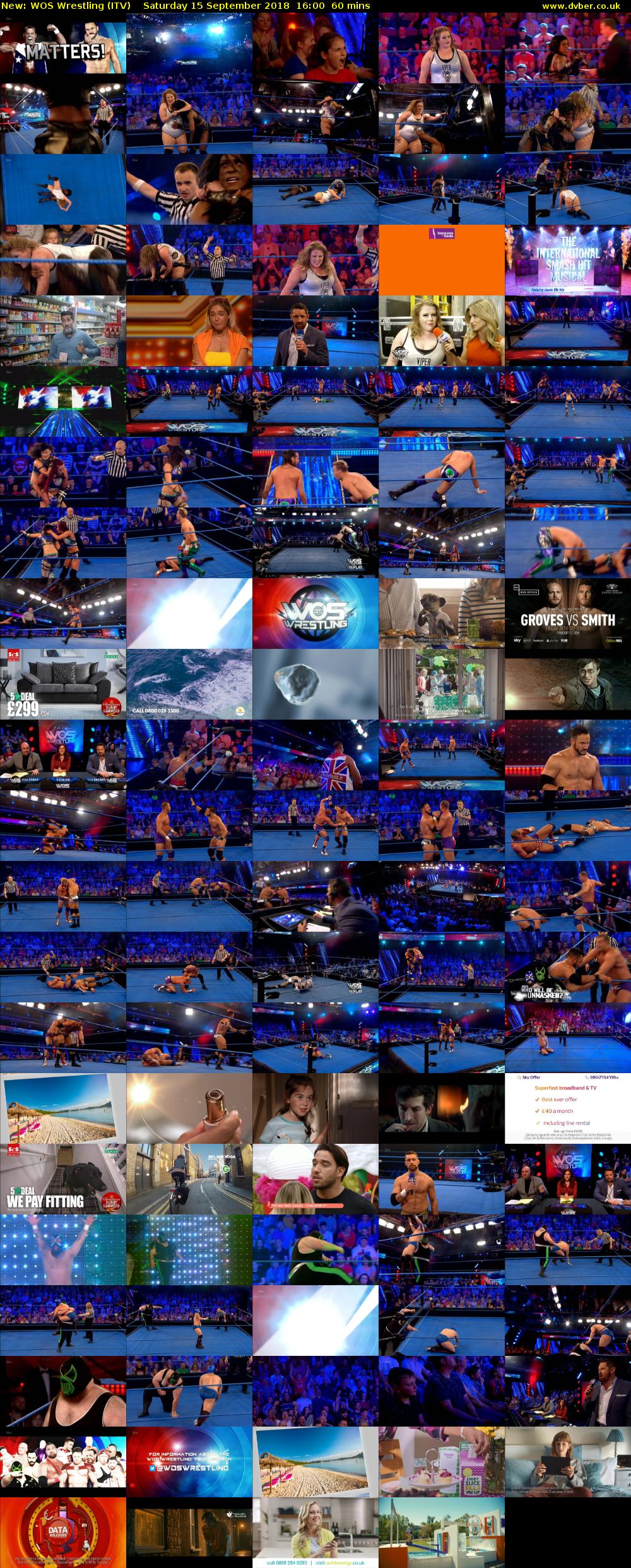 WOS Wrestling (ITV) Saturday 15 September 2018 16:00 - 17:00