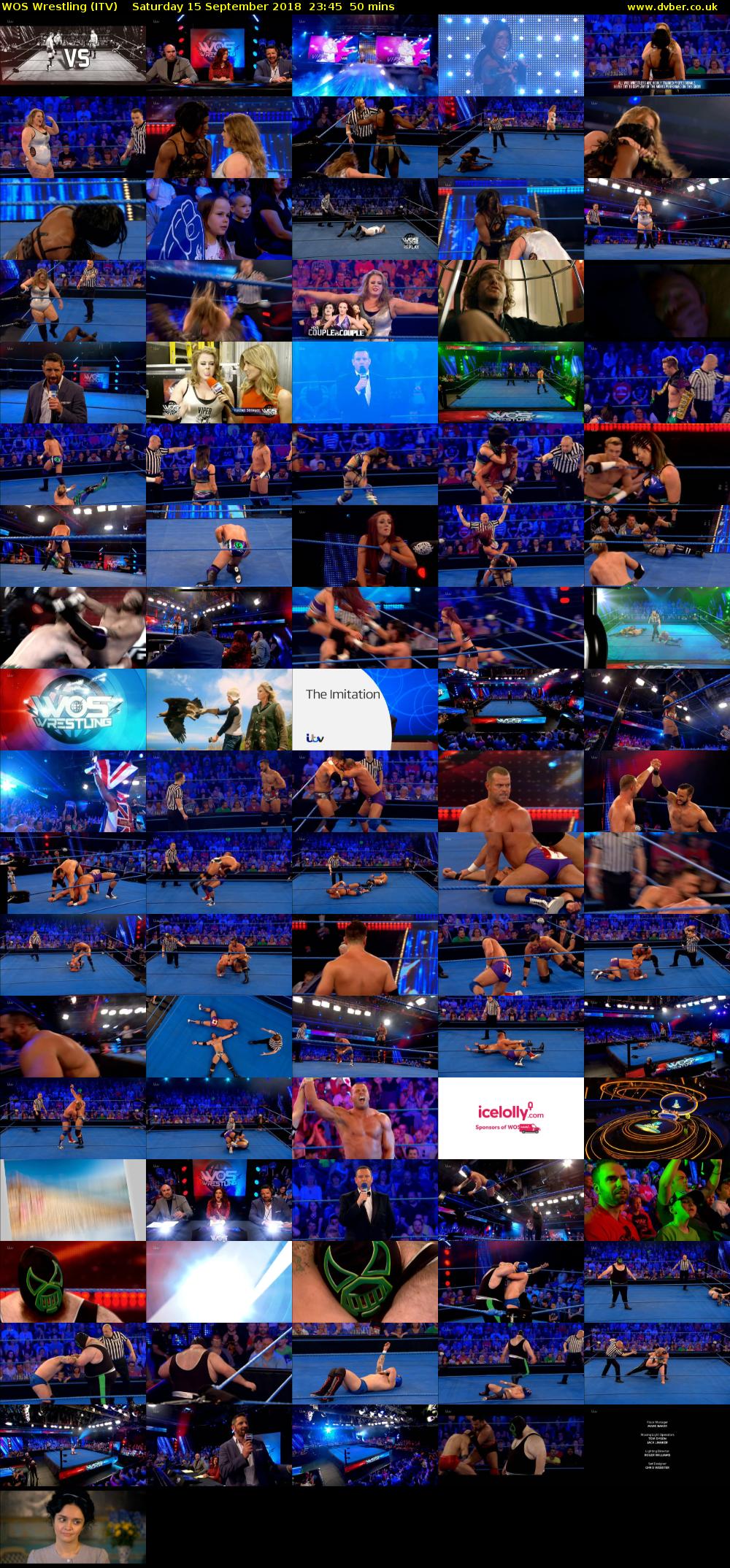 WOS Wrestling (ITV) Saturday 15 September 2018 23:45 - 00:35