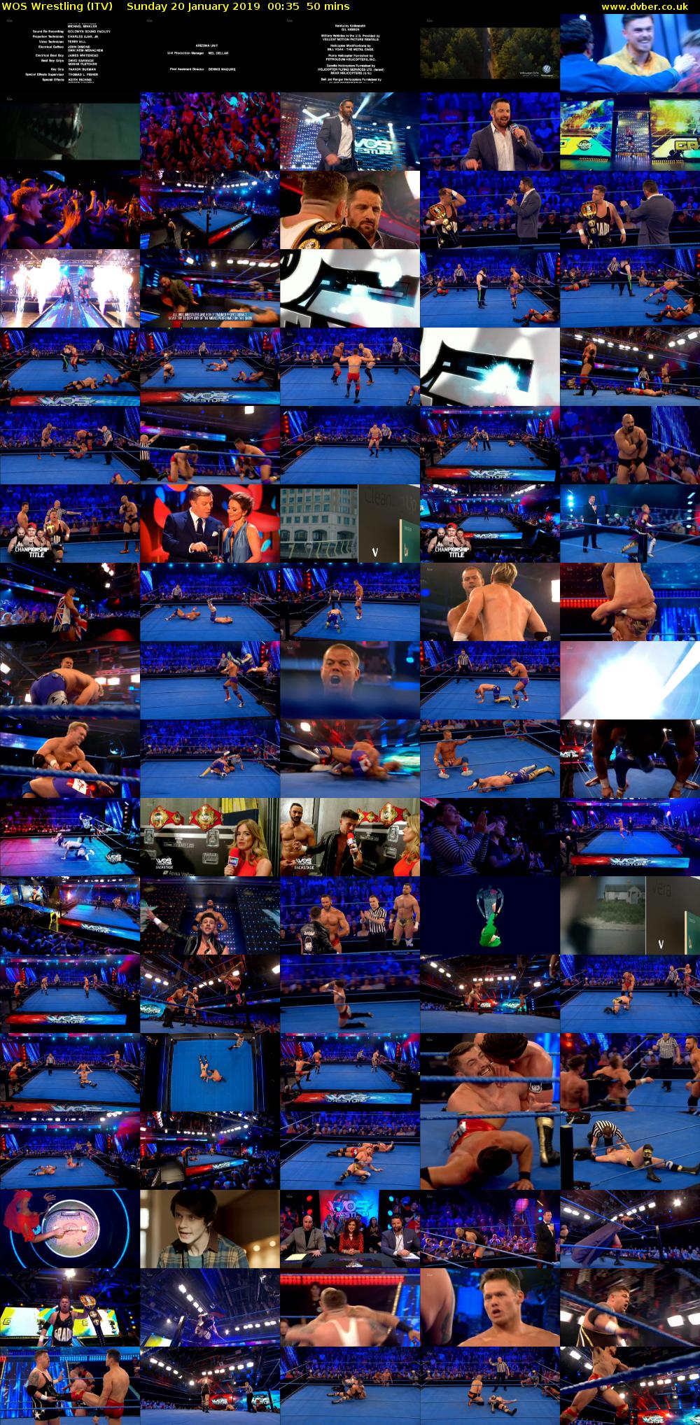 WOS Wrestling (ITV) Sunday 20 January 2019 00:35 - 01:25