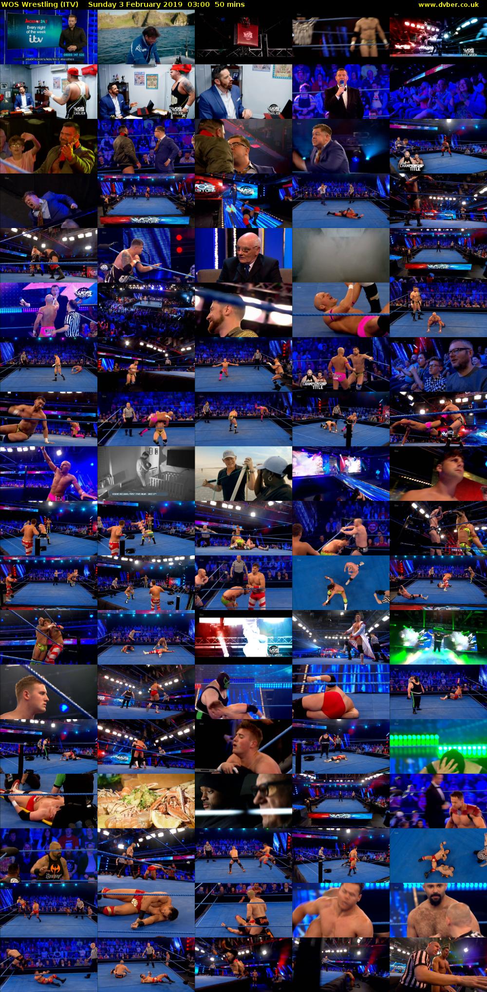 WOS Wrestling (ITV) Sunday 3 February 2019 03:00 - 03:50