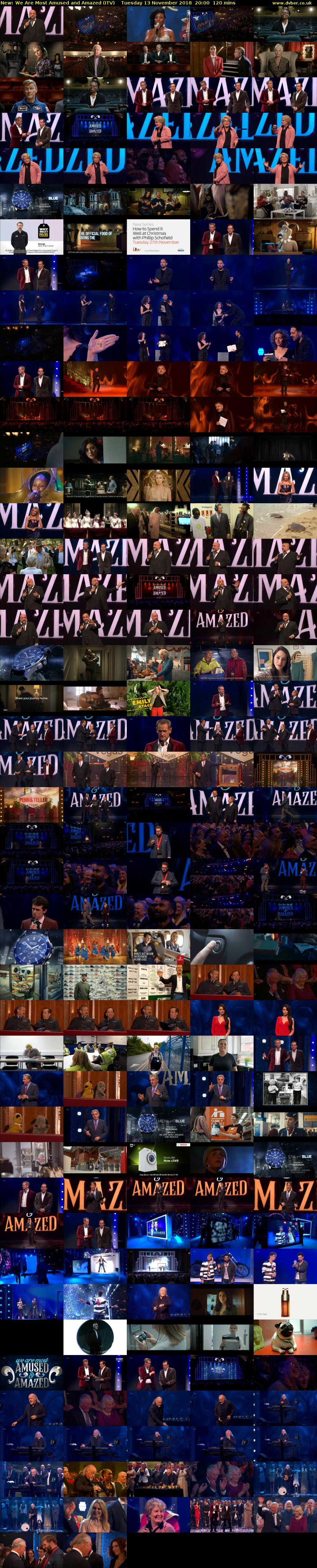 We Are Most Amused and Amazed (ITV) Tuesday 13 November 2018 20:00 - 22:00