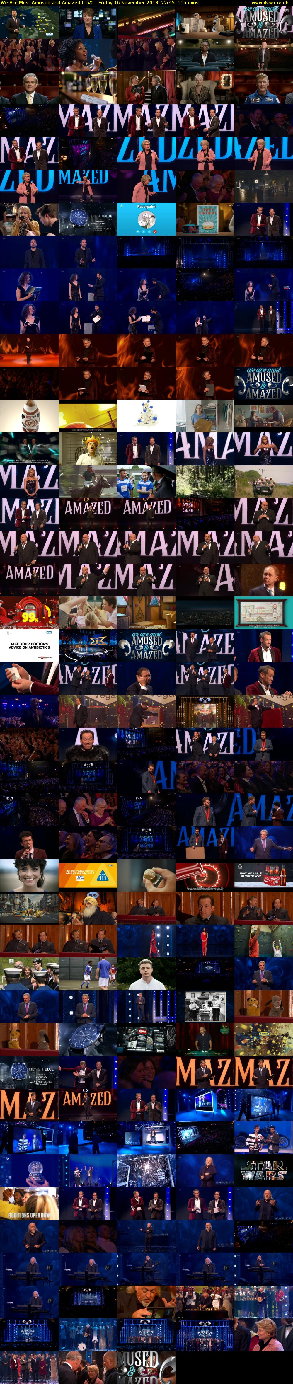 We Are Most Amused and Amazed (ITV) Friday 16 November 2018 22:45 - 00:40