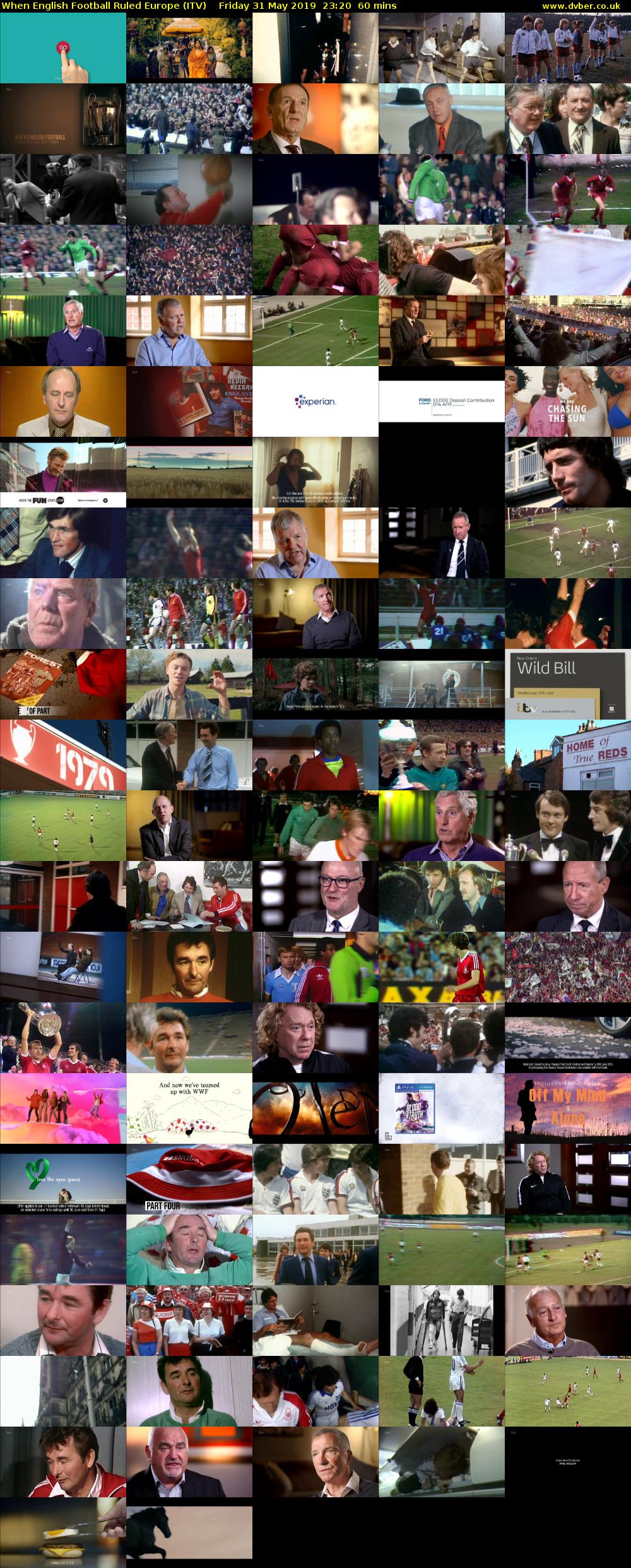 When English Football Ruled Europe (ITV) Friday 31 May 2019 23:20 - 00:20