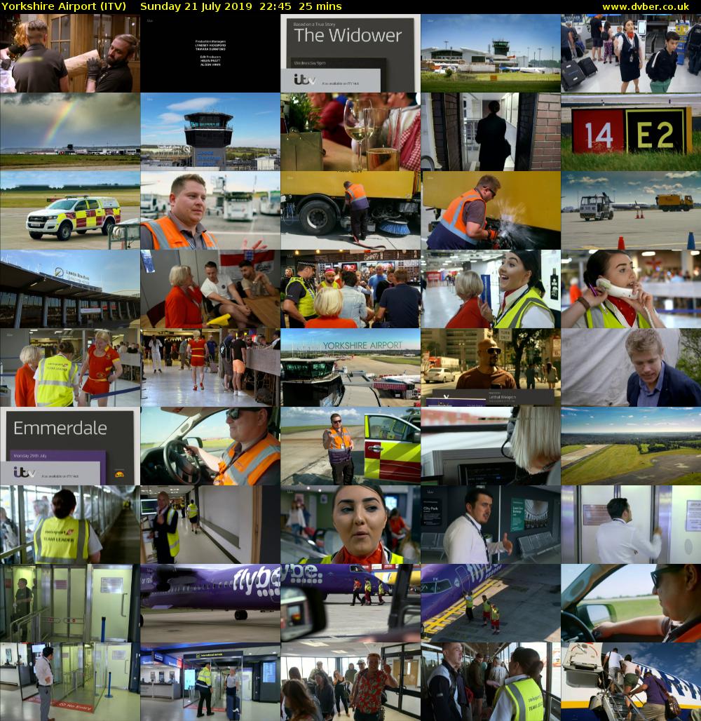 Yorkshire Airport (ITV) Sunday 21 July 2019 22:45 - 23:10