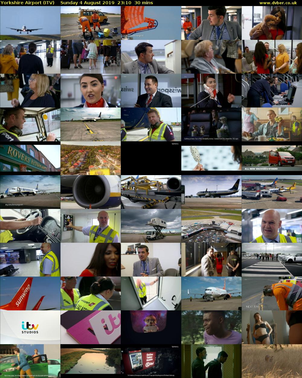 Yorkshire Airport (ITV) Sunday 4 August 2019 23:10 - 23:40
