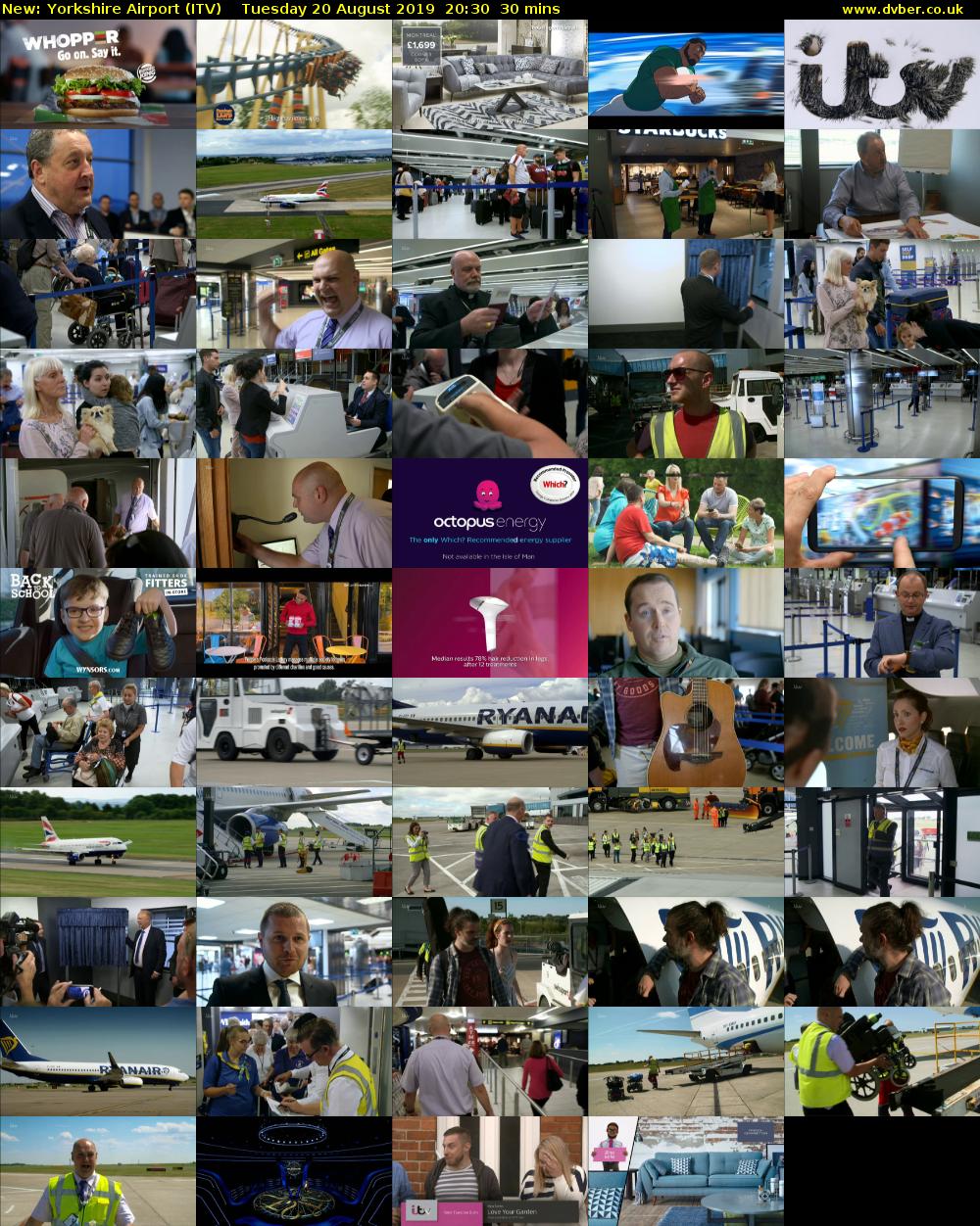 Yorkshire Airport (ITV) Tuesday 20 August 2019 20:30 - 21:00