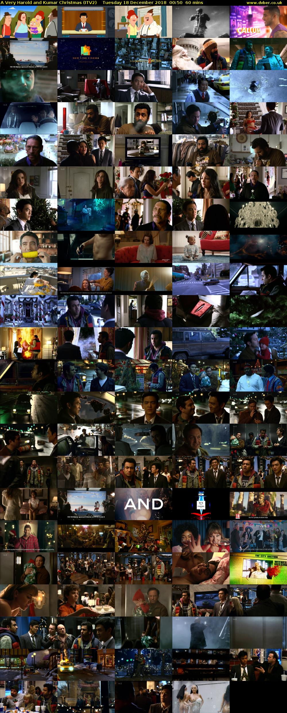 A Very Harold and Kumar Christmas (ITV2) Tuesday 18 December 2018 00:50 - 01:50