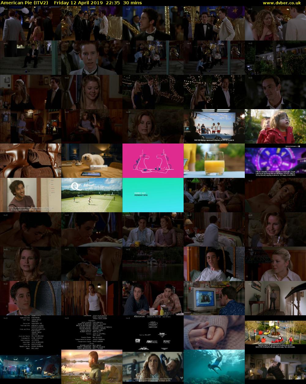 American Pie (ITV2) Friday 12 April 2019 22:35 - 23:05