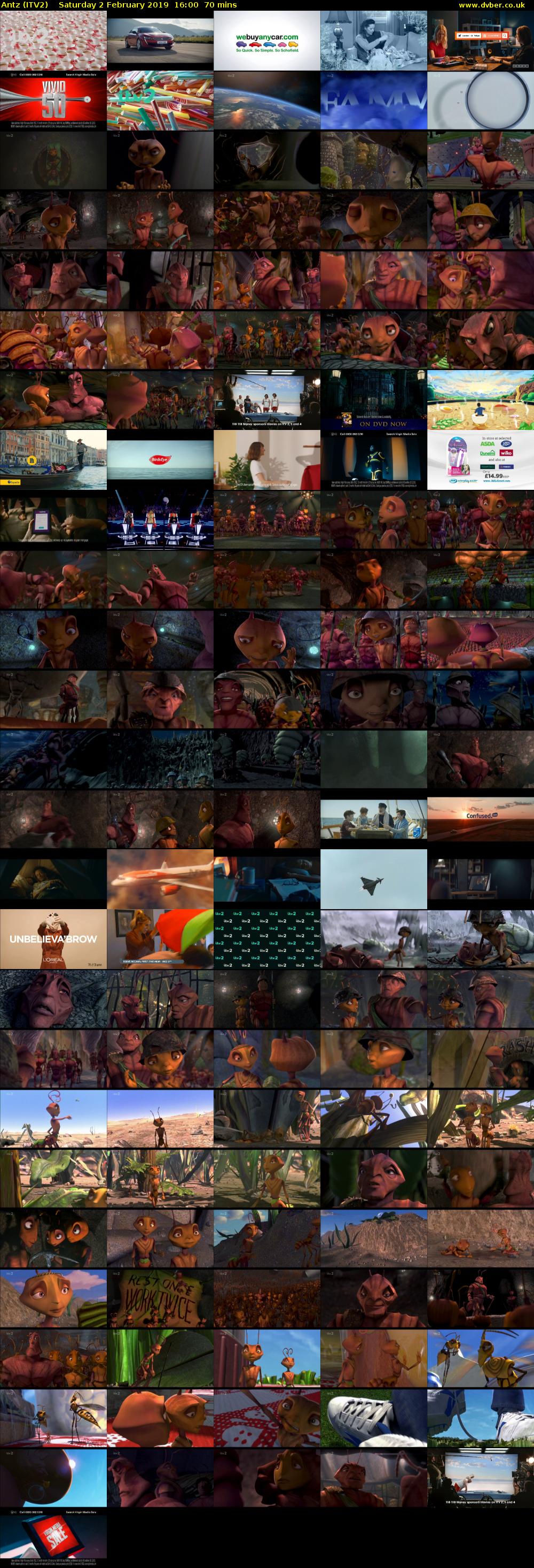 Antz (ITV2) Saturday 2 February 2019 16:00 - 17:10