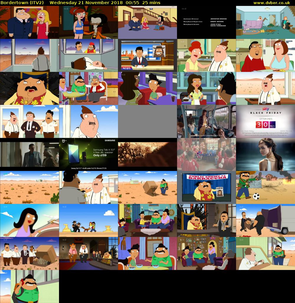 Bordertown (ITV2) Wednesday 21 November 2018 00:55 - 01:20