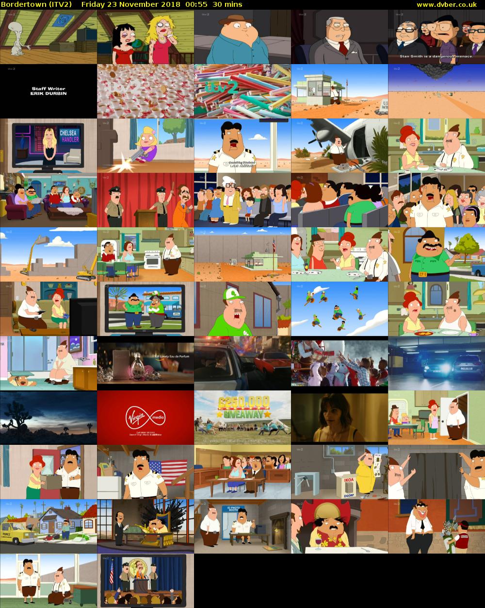 Bordertown (ITV2) Friday 23 November 2018 00:55 - 01:25