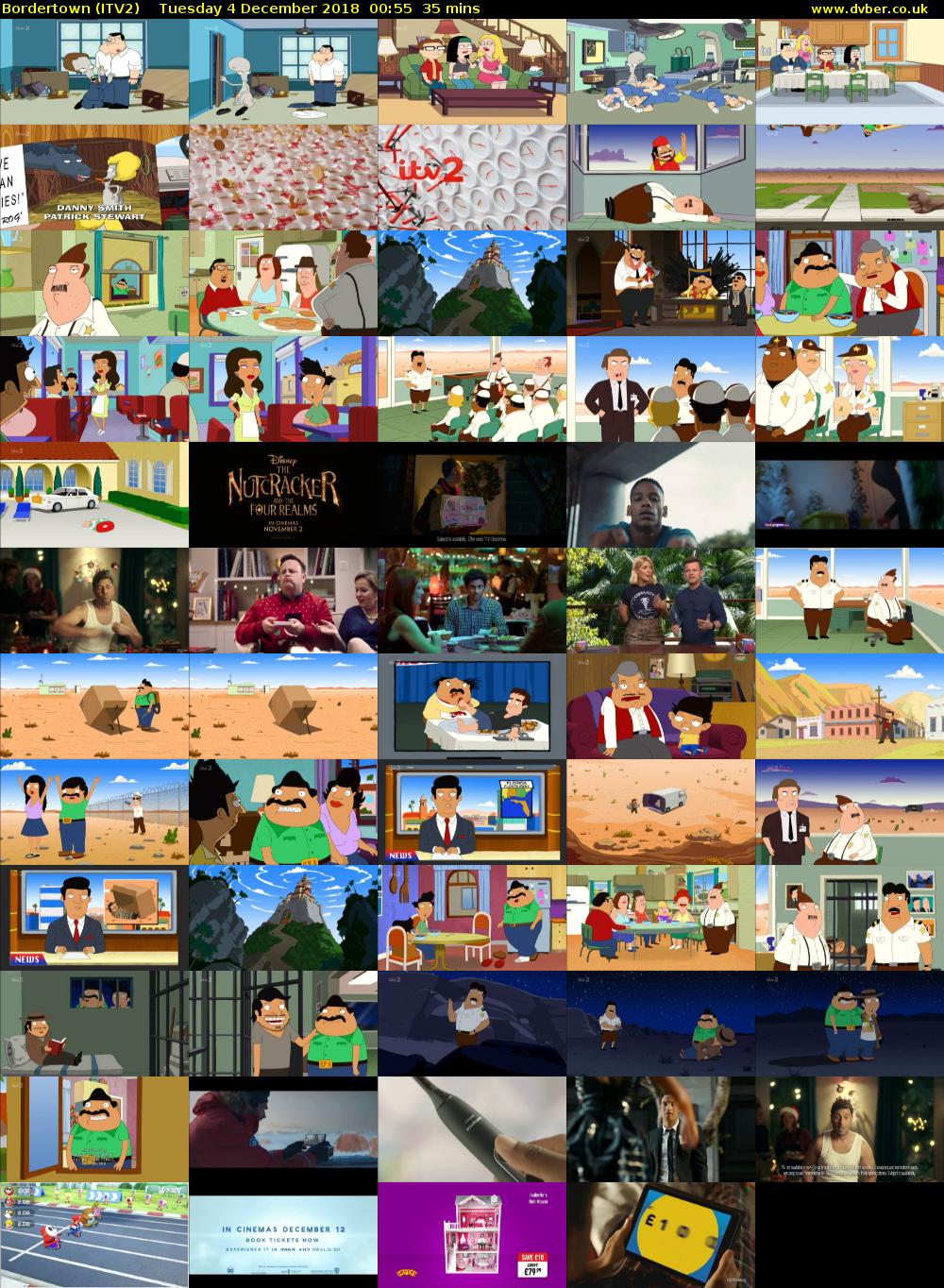 Bordertown (ITV2) Tuesday 4 December 2018 00:55 - 01:30