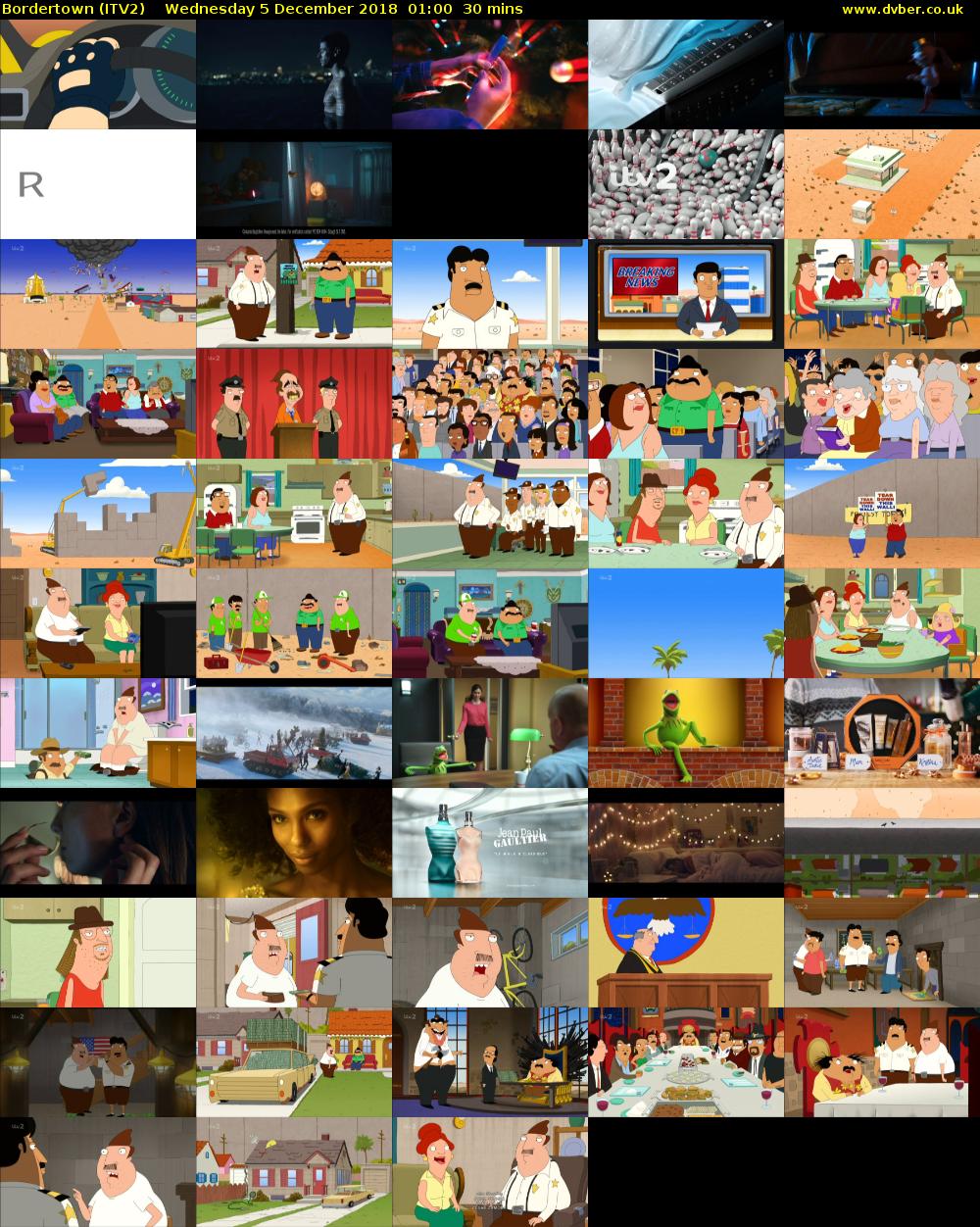 Bordertown (ITV2) Wednesday 5 December 2018 01:00 - 01:30