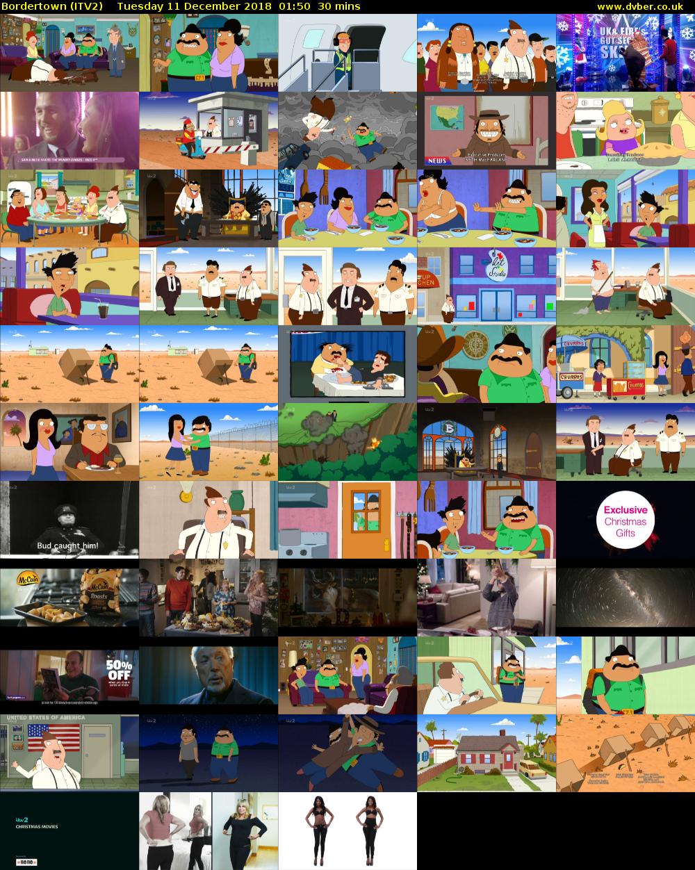 Bordertown (ITV2) Tuesday 11 December 2018 01:50 - 02:20