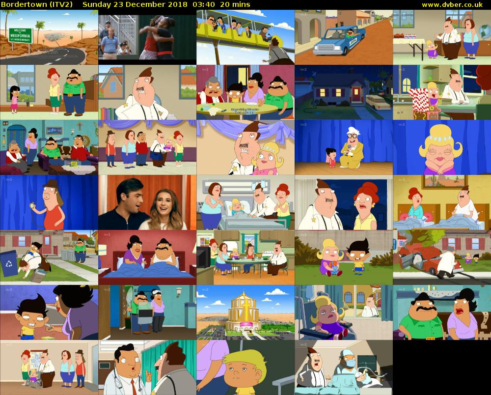 Bordertown (ITV2) Sunday 23 December 2018 03:40 - 04:00