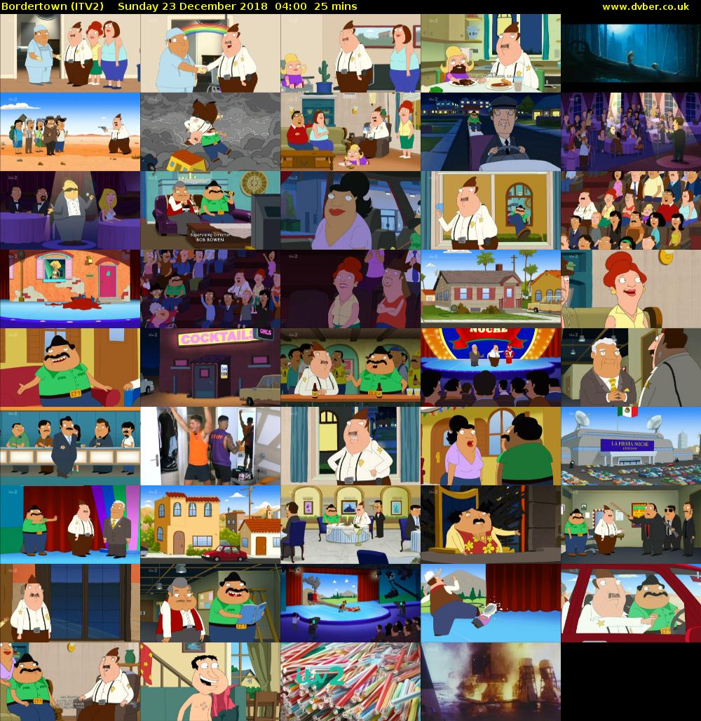 Bordertown (ITV2) Sunday 23 December 2018 04:00 - 04:25