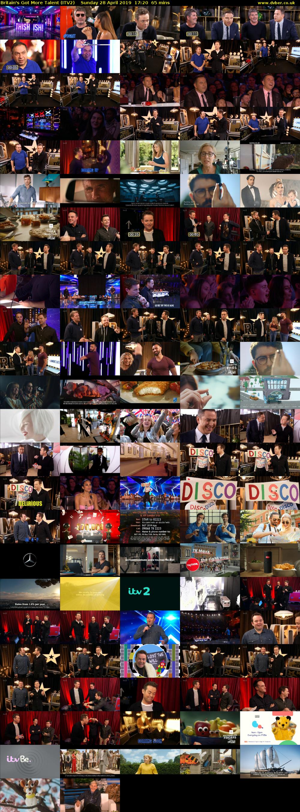Britain's Got More Talent (ITV2) Sunday 28 April 2019 17:20 - 18:25