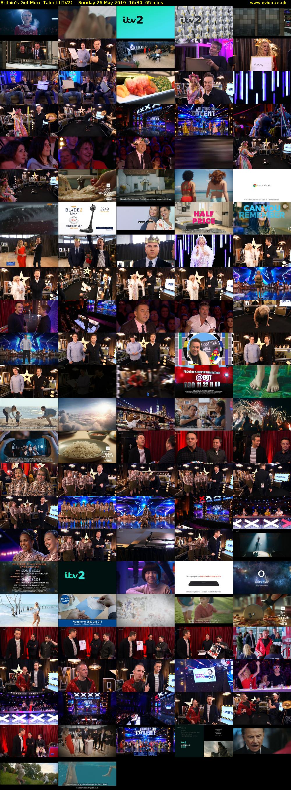 Britain's Got More Talent (ITV2) Sunday 26 May 2019 16:30 - 17:35