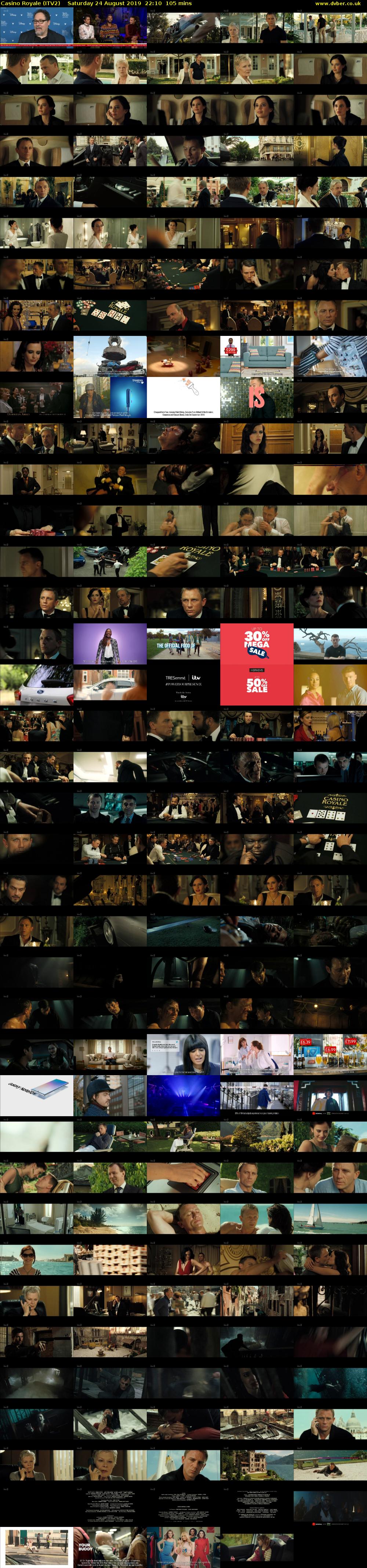 Casino Royale (ITV2) Saturday 24 August 2019 22:10 - 23:55