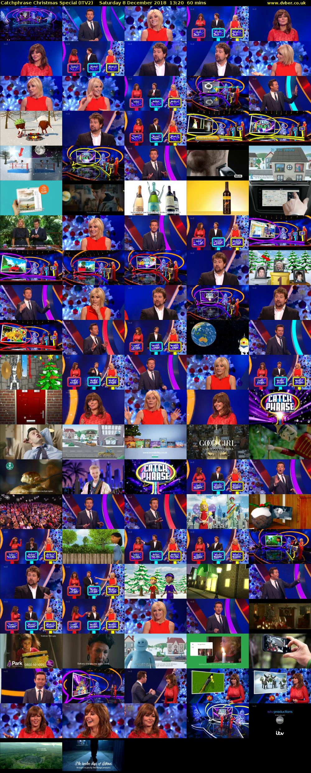 Catchphrase Christmas Special (ITV2) Saturday 8 December 2018 13:20 - 14:20