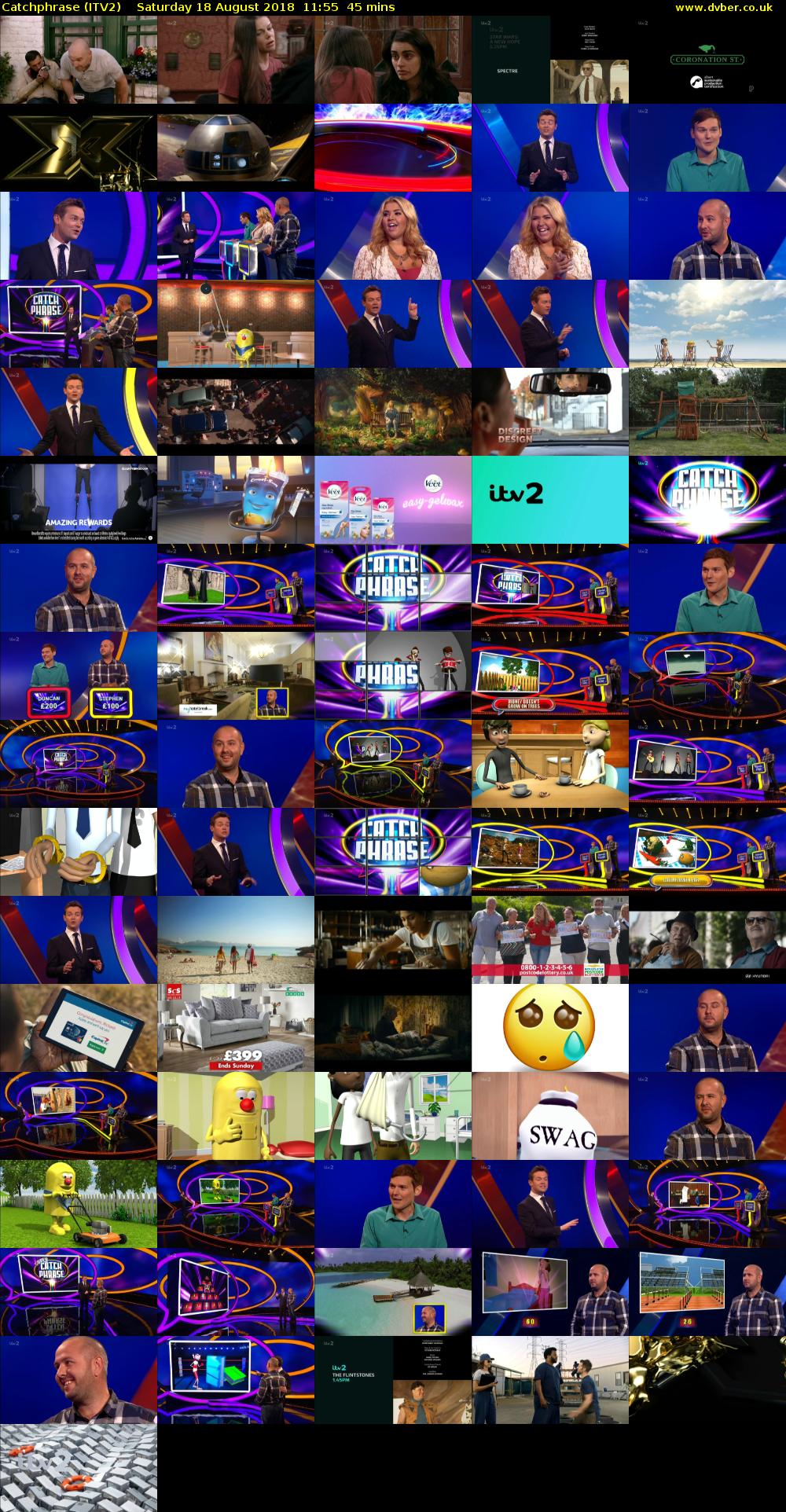 Catchphrase (ITV2) Saturday 18 August 2018 11:55 - 12:40