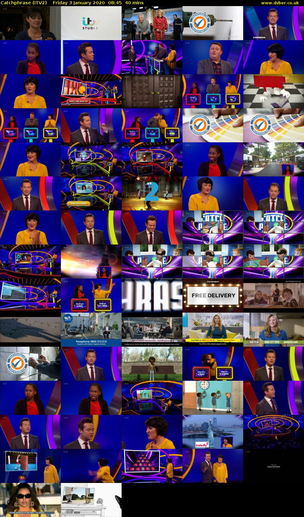 Catchphrase (ITV2) Friday 3 January 2020 08:45 - 09:25