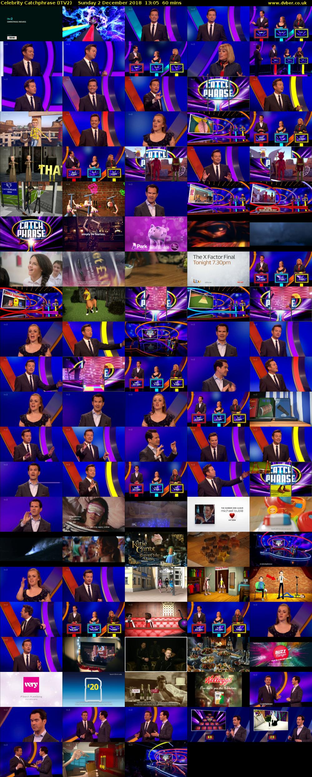 Celebrity Catchphrase (ITV2) Sunday 2 December 2018 13:05 - 14:05