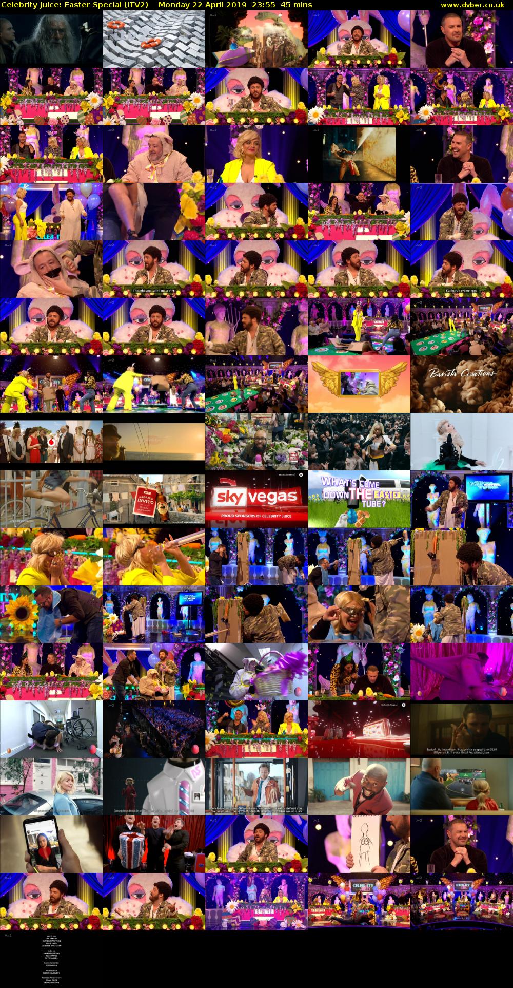 Celebrity Juice: Easter Special (ITV2) Monday 22 April 2019 23:55 - 00:40