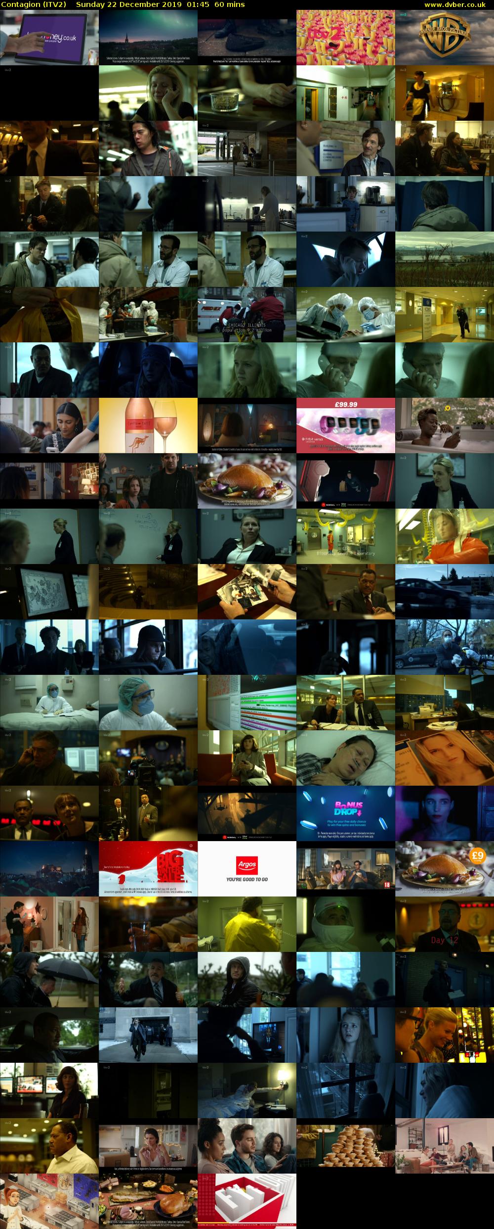 Contagion (ITV2) Sunday 22 December 2019 01:45 - 02:45