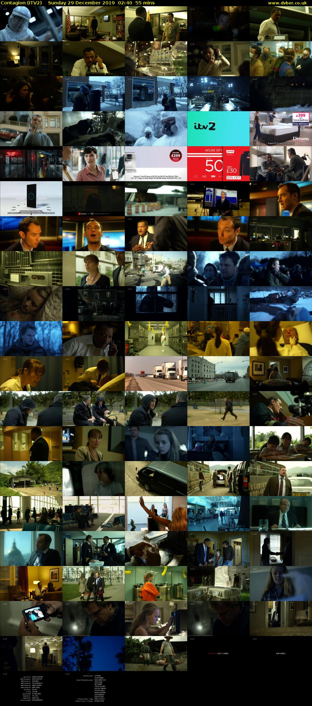 Contagion (ITV2) Sunday 29 December 2019 02:40 - 03:35