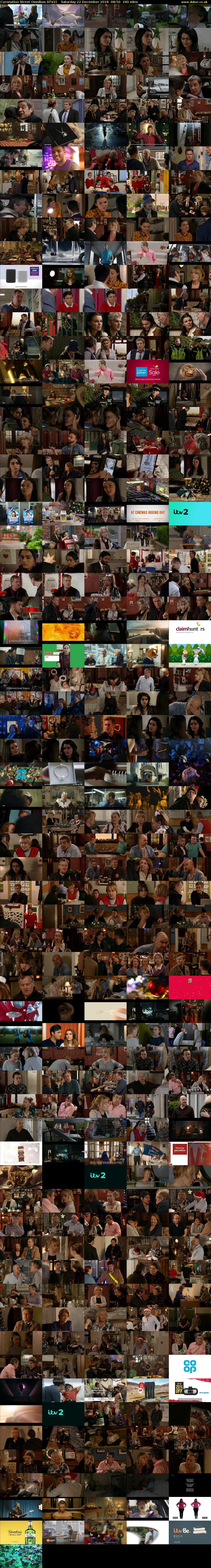 Coronation Street Omnibus (ITV2) Saturday 22 December 2018 08:50 - 11:50