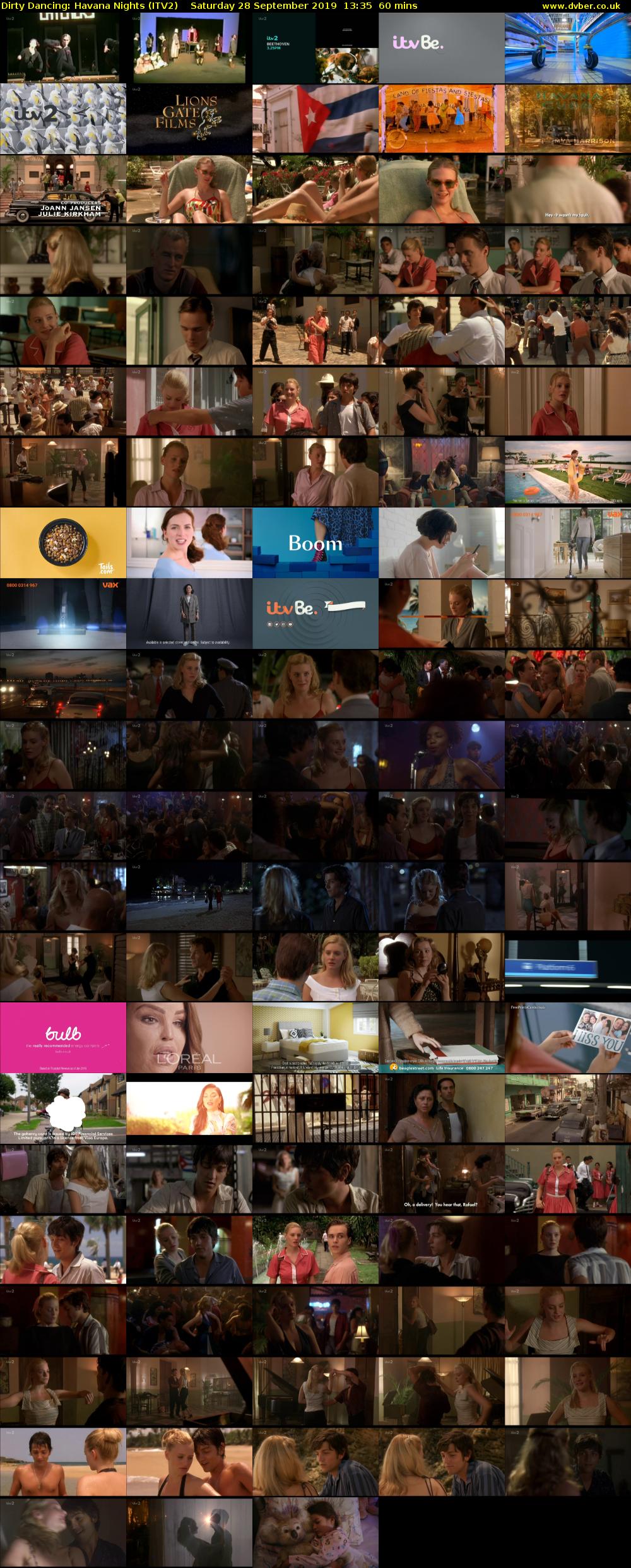 Dirty Dancing: Havana Nights (ITV2) Saturday 28 September 2019 13:35 - 14:35