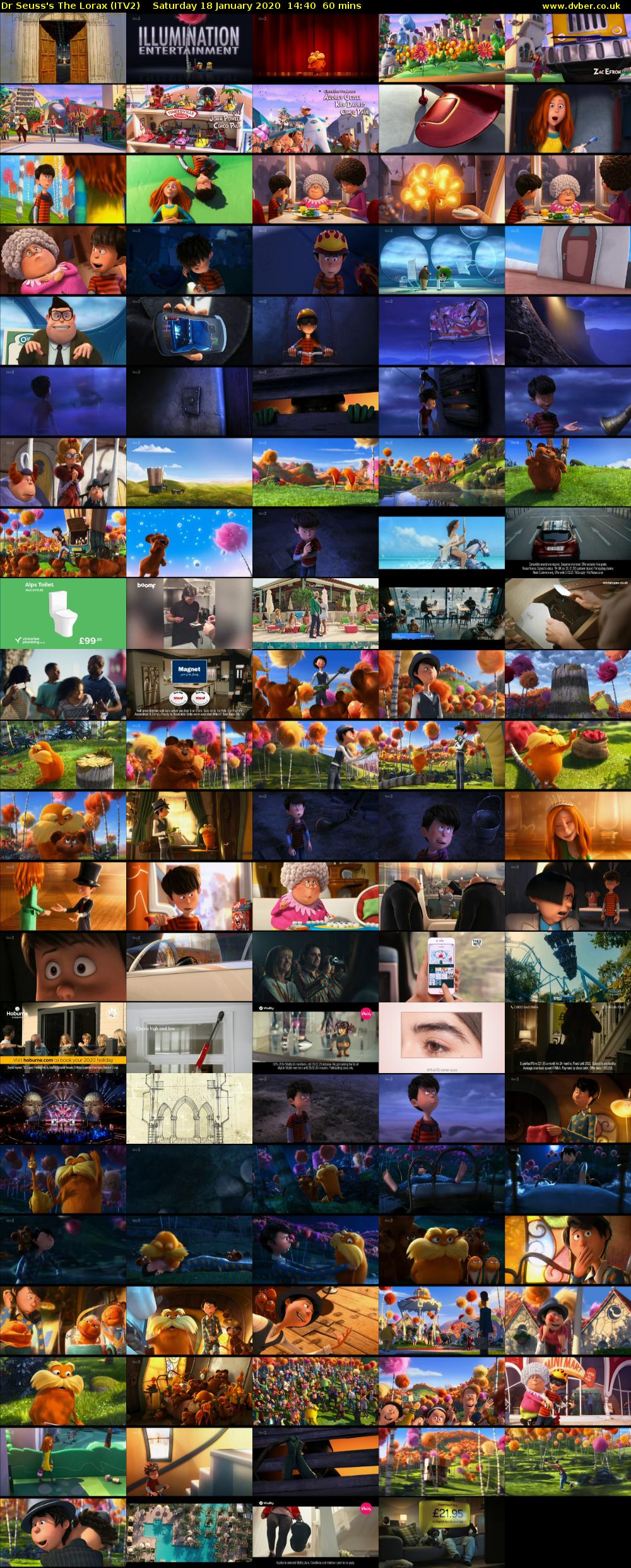 Dr Seuss's The Lorax (ITV2) Saturday 18 January 2020 14:40 - 15:40