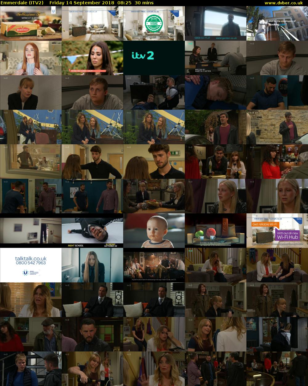 Emmerdale (ITV2) Friday 14 September 2018 08:25 - 08:55