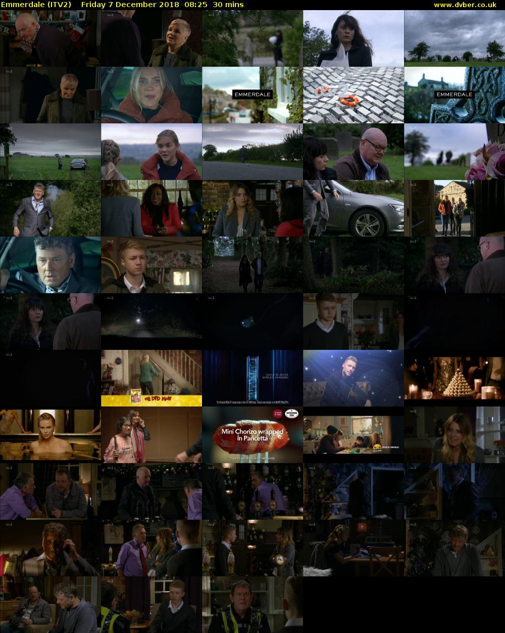 Emmerdale (ITV2) Friday 7 December 2018 08:25 - 08:55