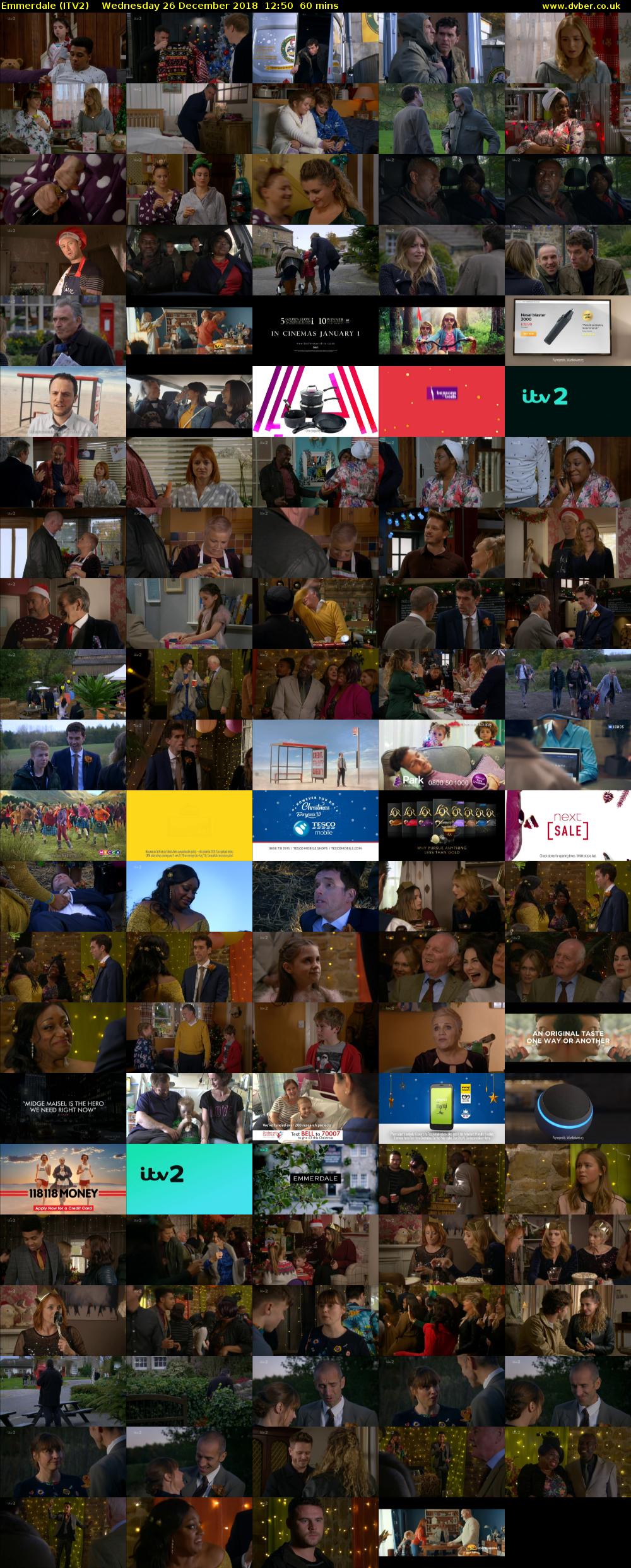 Emmerdale (ITV2) Wednesday 26 December 2018 12:50 - 13:50