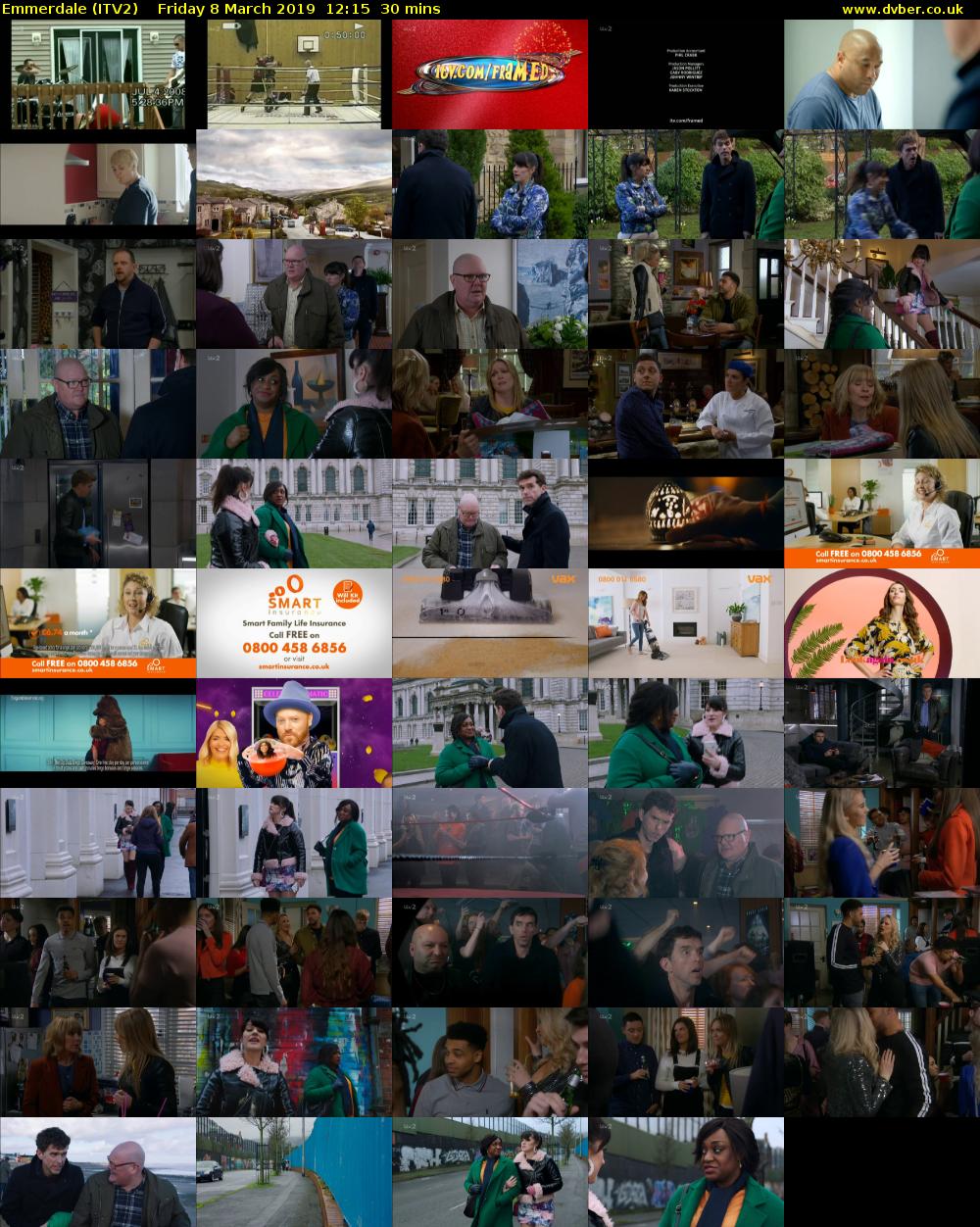 Emmerdale (ITV2) Friday 8 March 2019 12:15 - 12:45