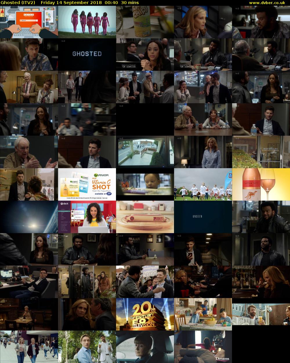 Ghosted (ITV2) Friday 14 September 2018 00:40 - 01:10