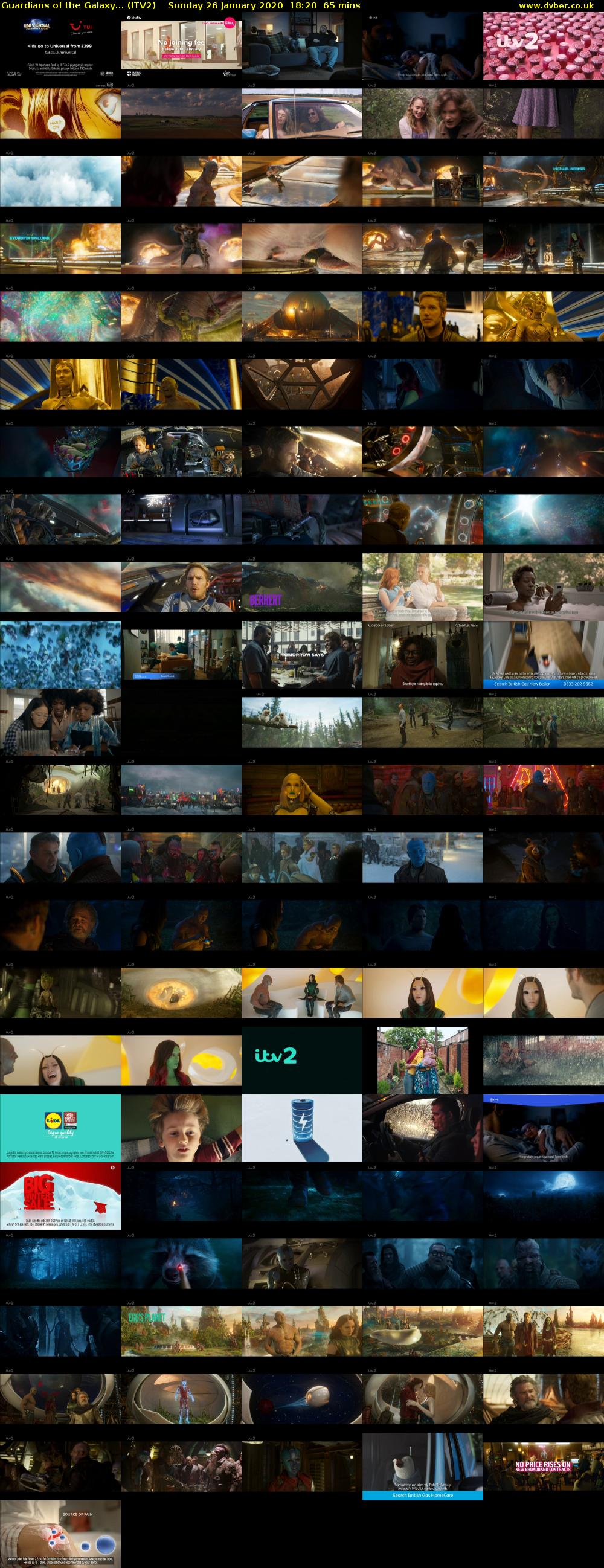 Guardians of the Galaxy... (ITV2) Sunday 26 January 2020 18:20 - 19:25