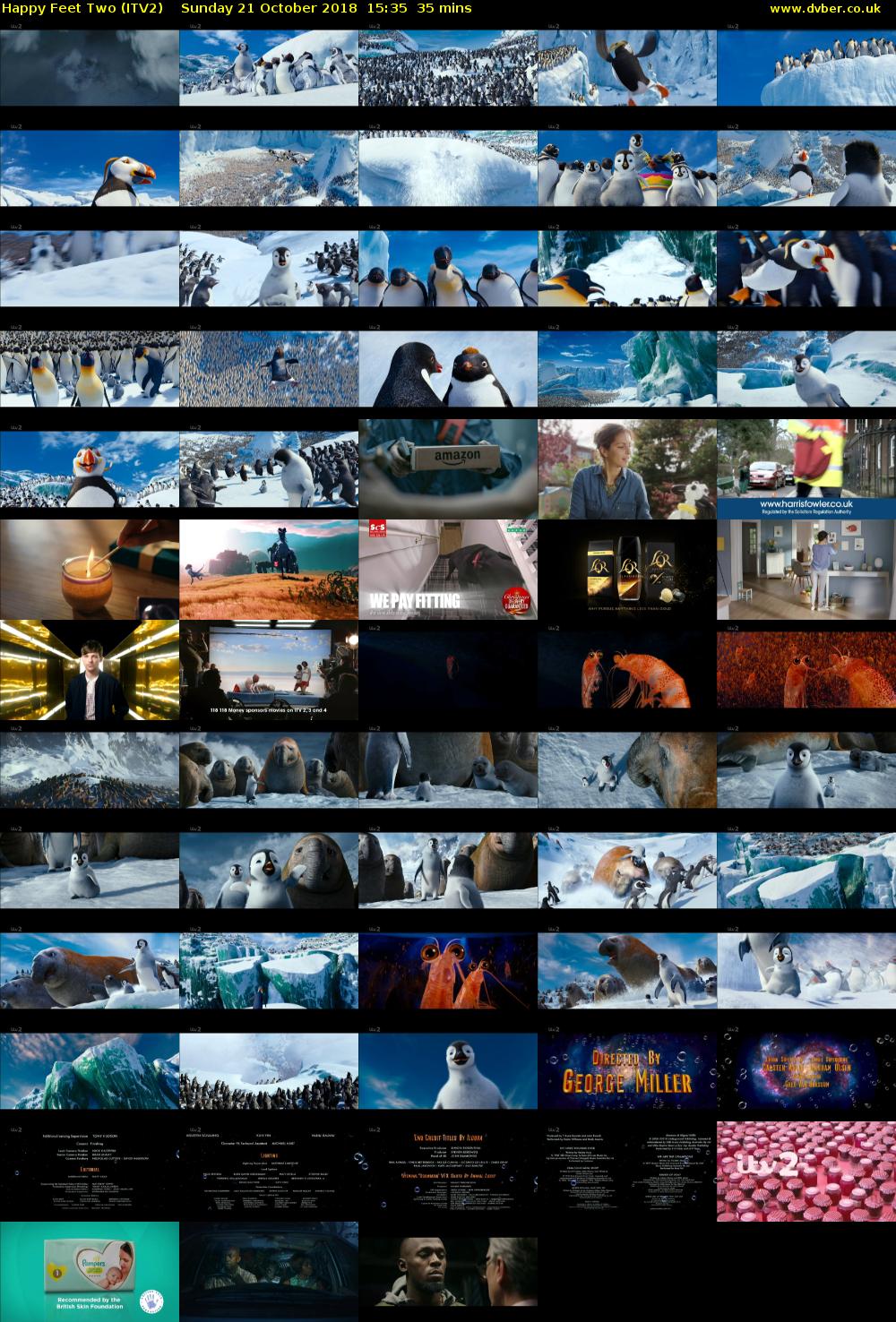 Happy Feet Two (ITV2) Sunday 21 October 2018 15:35 - 16:10