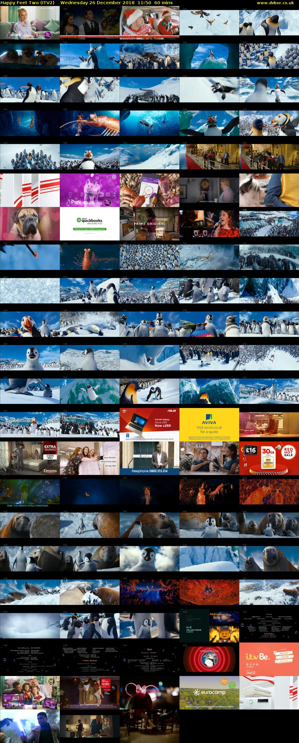 Happy Feet Two (ITV2) Wednesday 26 December 2018 11:50 - 12:50