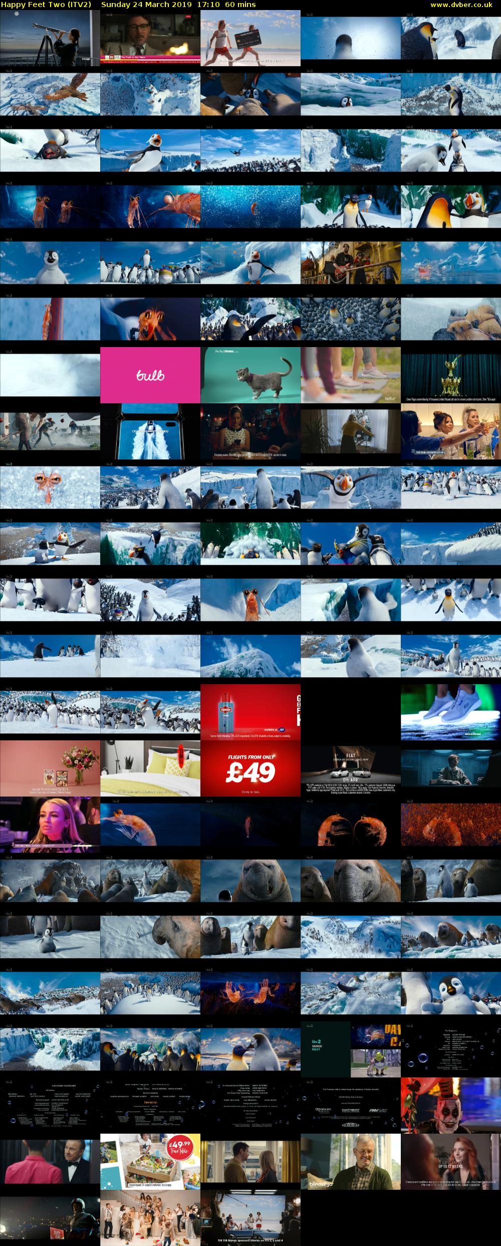 Happy Feet Two (ITV2) Sunday 24 March 2019 17:10 - 18:10